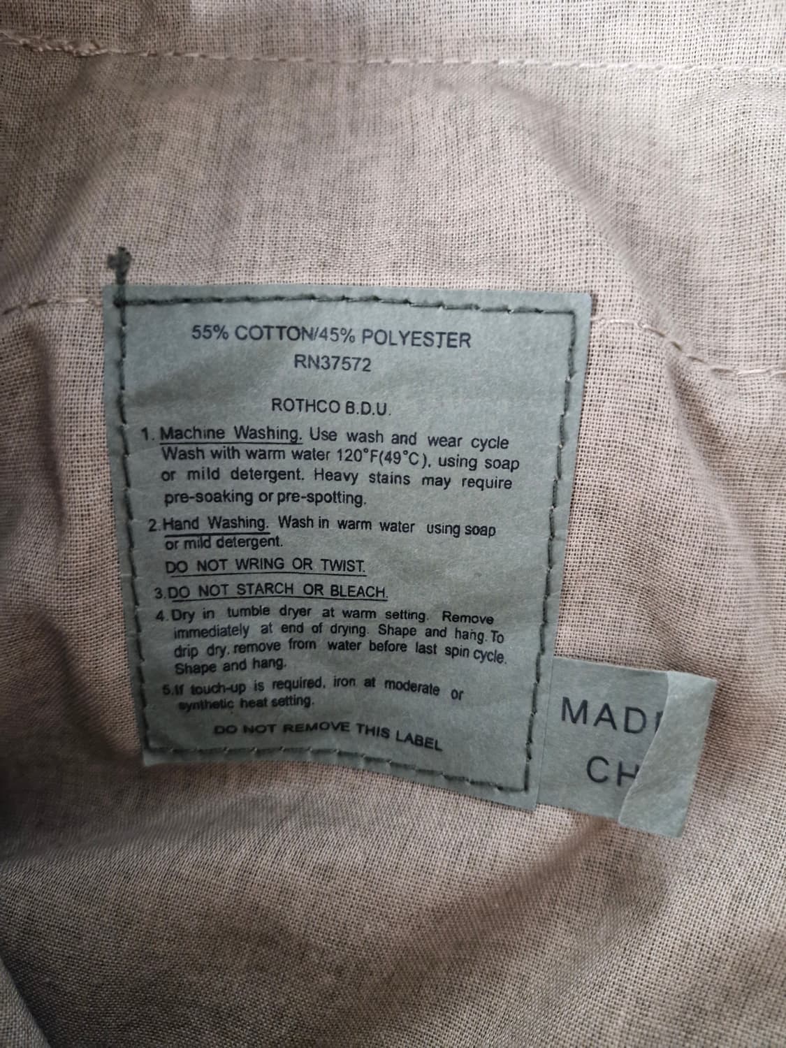 ROTHCO B.D.U 로스코 카고팬츠 베이지(M) 상품이미지7