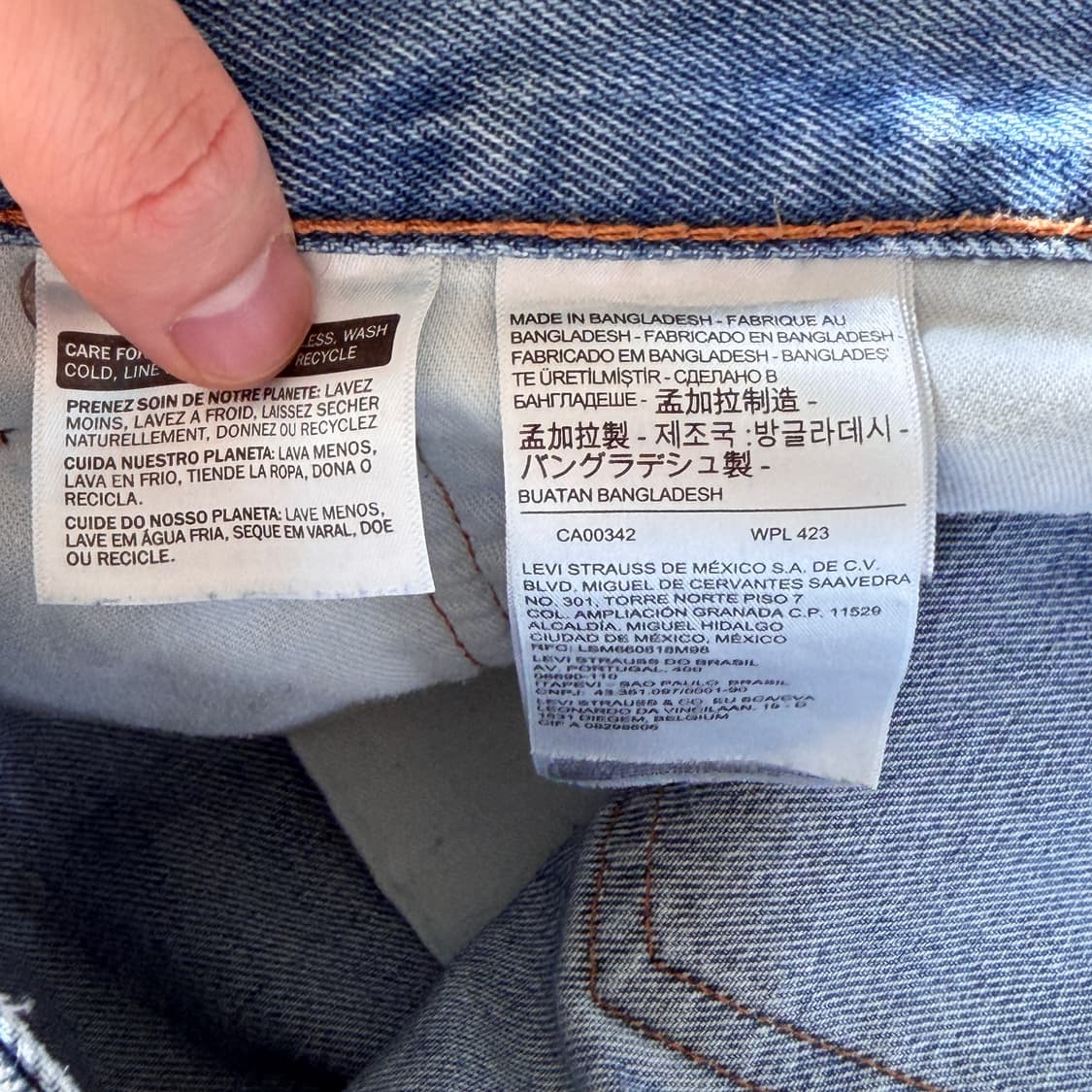 리바이스 505 데님팬츠 상품이미지5