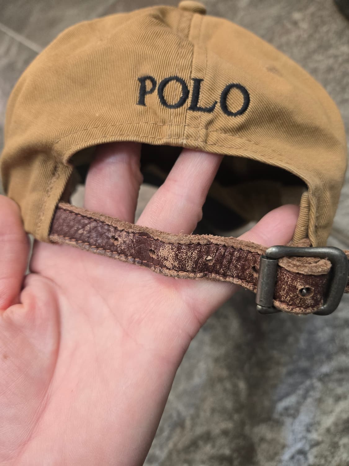 폴로 랄프로렌 베이지 볼캡 상품이미지3