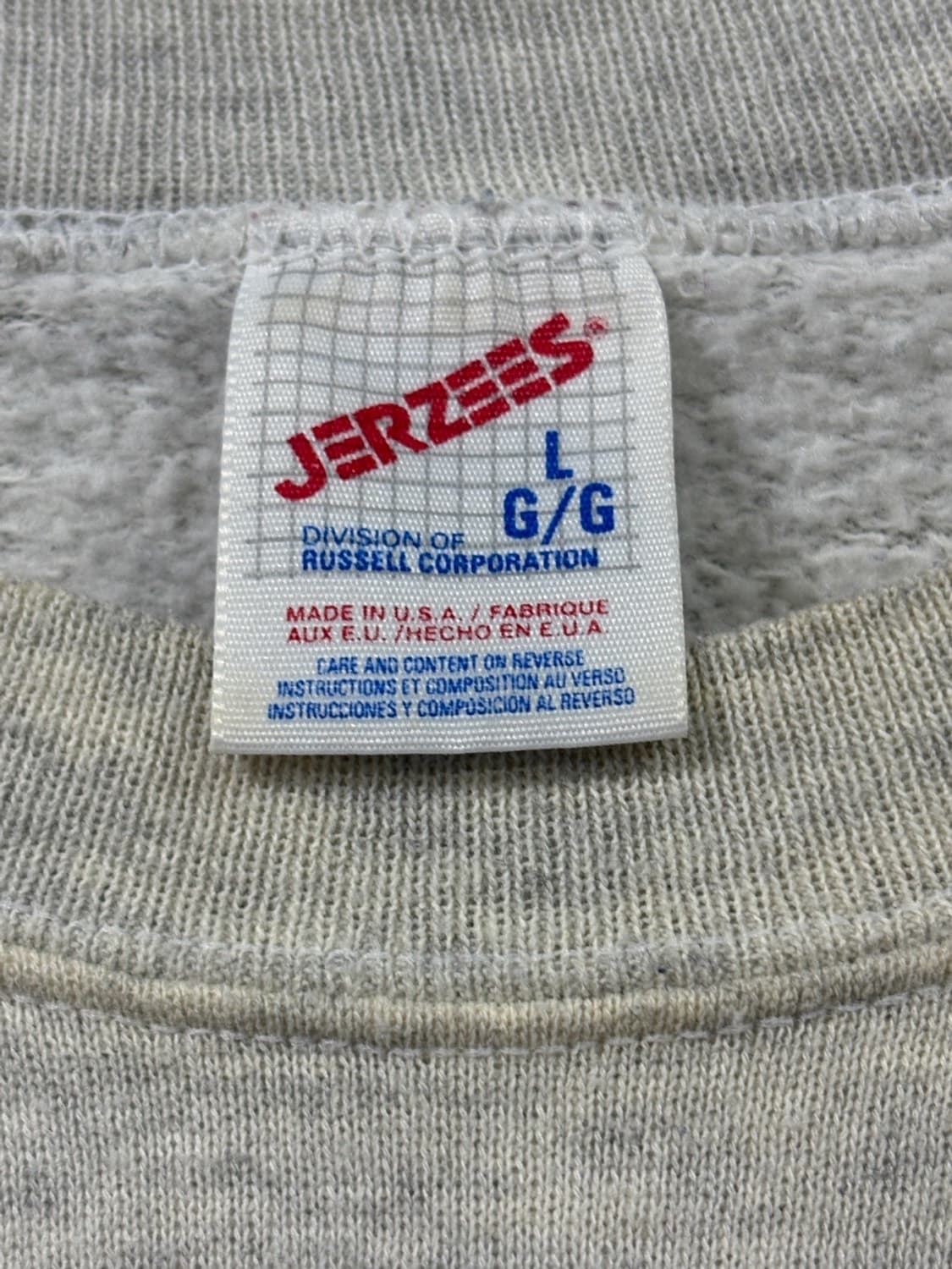 90s Jerzees 저지스 스웻셔츠 made in USA 상품이미지4