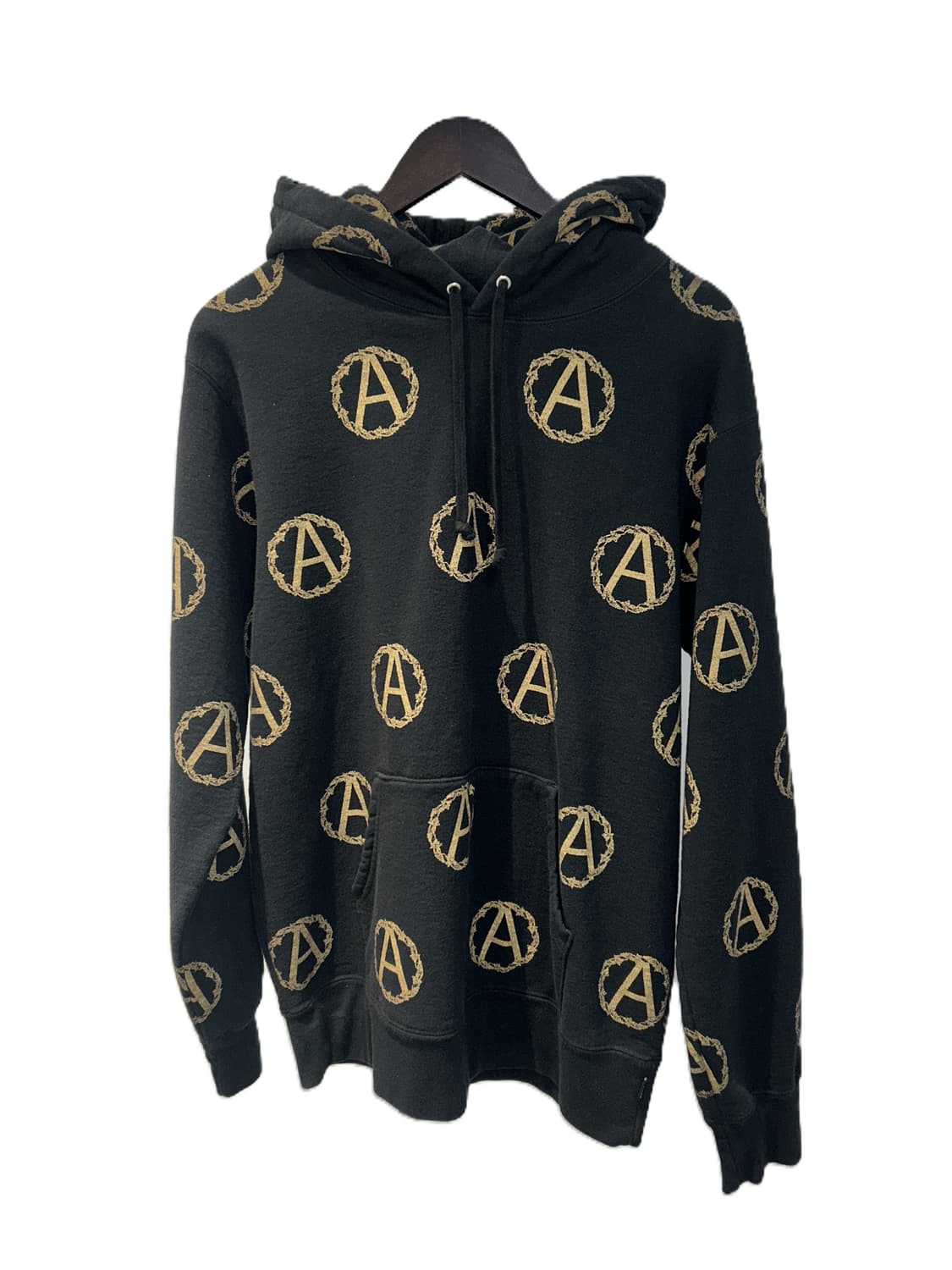 슈프림 x 언더커버 퍼블릭 에너미 모노그램 후드티 블랙 상품이미지1