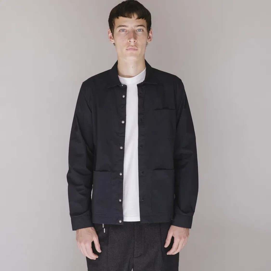 Folk clothing 어셈블 가먼트 셔츠 자켓 딥브라운챠콜 2 상품이미지1