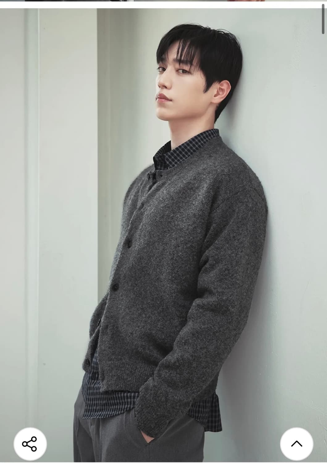 (XL) 드로우핏 [서강준PICK]어베인 울 크롭 니트 가디건 판매 상품이미지4