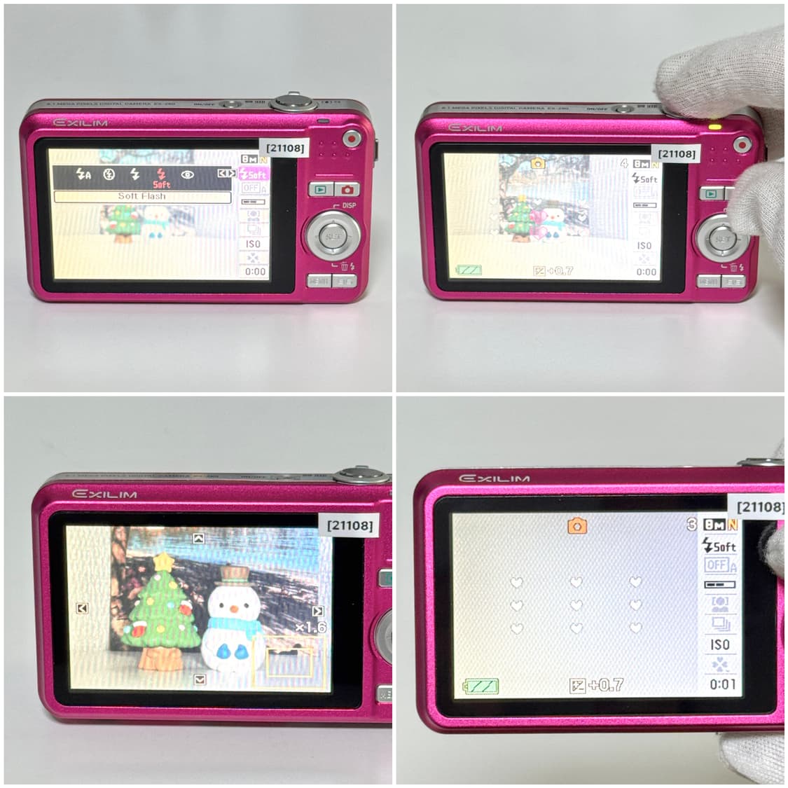 카시오 엑슬림 Z80 체리핑크 빈티지디카 상품이미지4