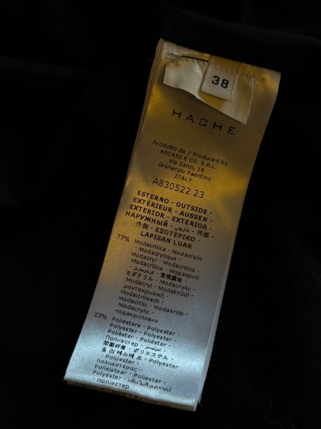 HACHE 아카이브 레더 시어링 코트 55~66 상품이미지4