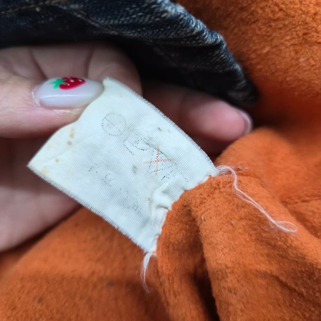 빈티지 데님 코듀로이 카라 워크 자켓 남성 L 상품이미지3