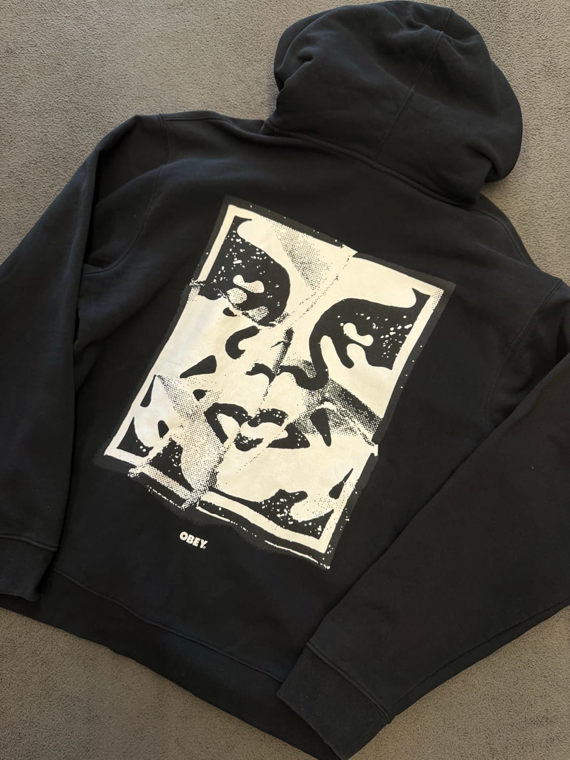 오베이 크랙드 아이콘 오버 후드집업 처분  상품이미지1