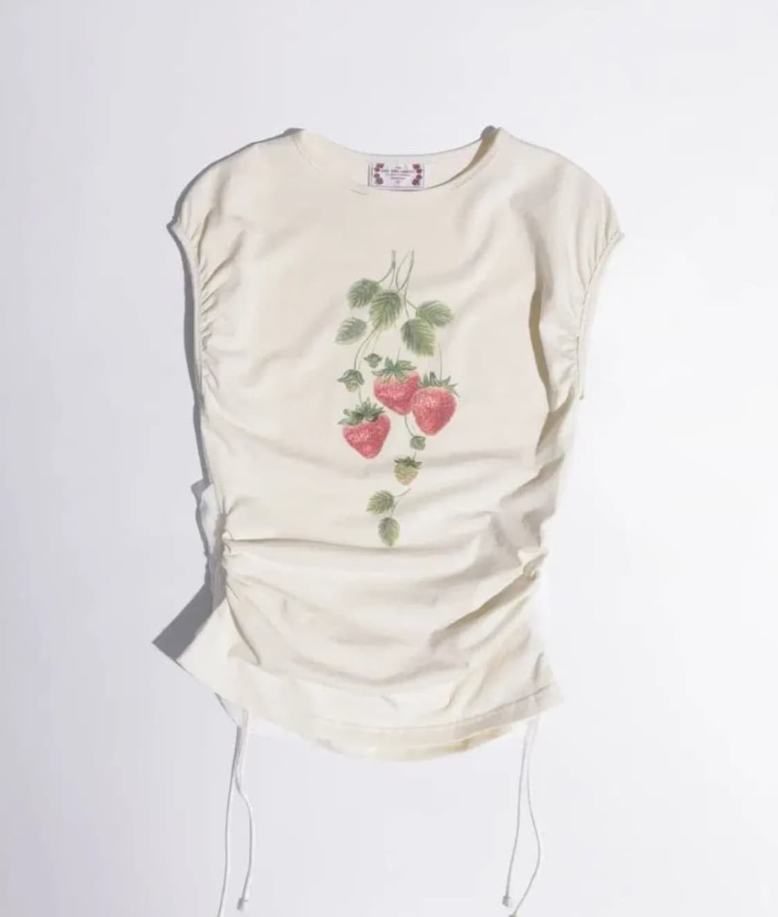 스컬프터 Berry Shirring Top Cream 상품이미지2