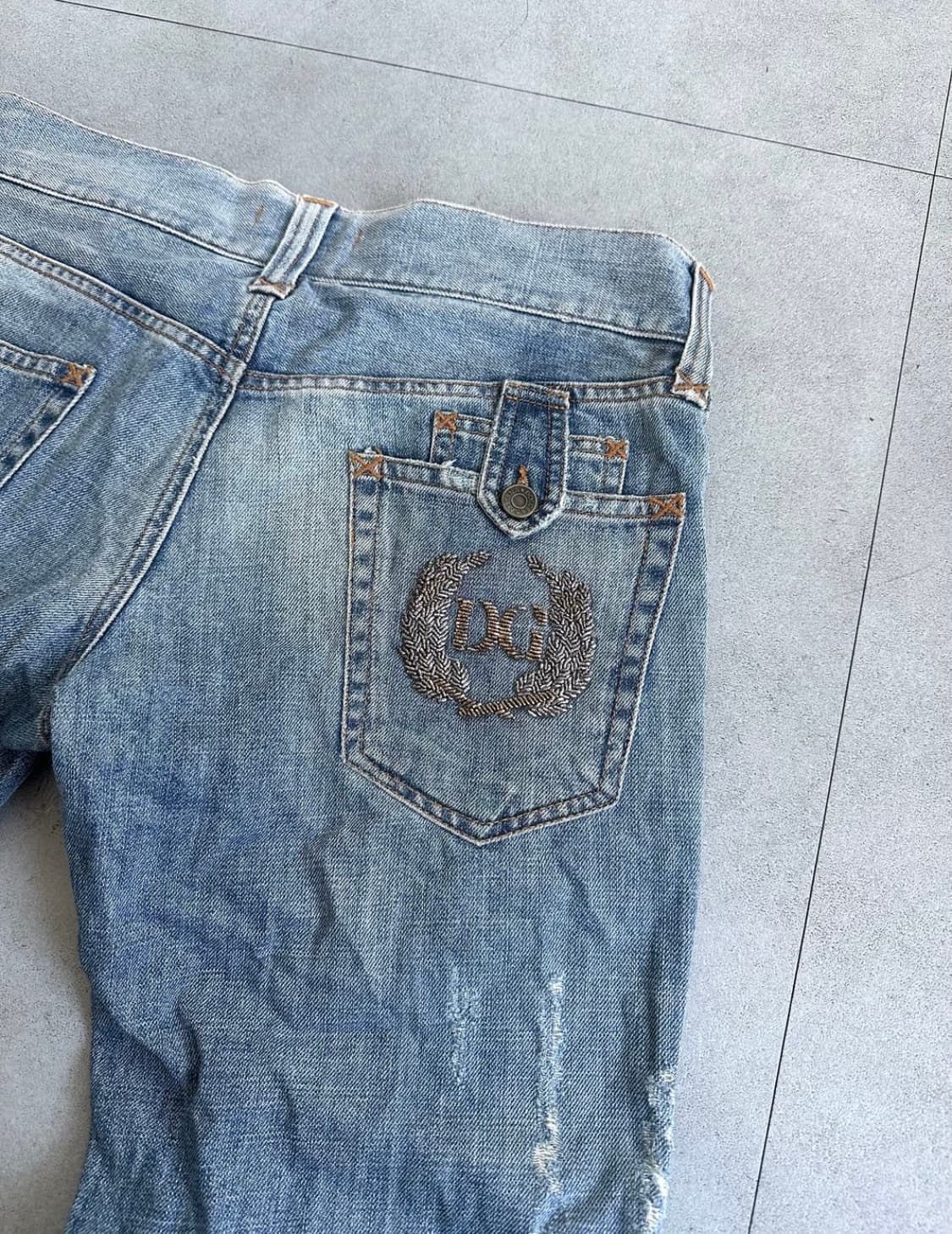 돌체앤가바나 00s 디스트로이드 포켓 데님팬츠 상품이미지8