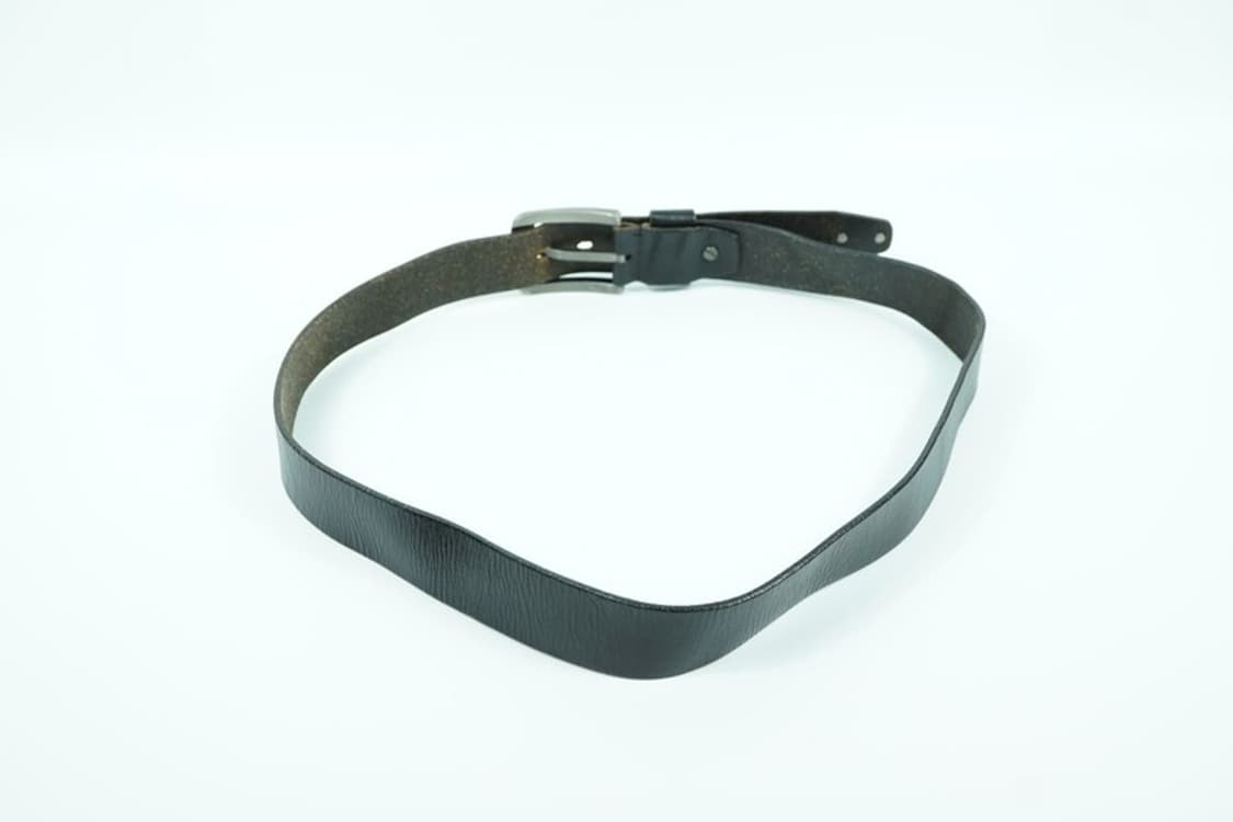 DIESEL 빈티지 블랙 레더벨트 상품이미지3