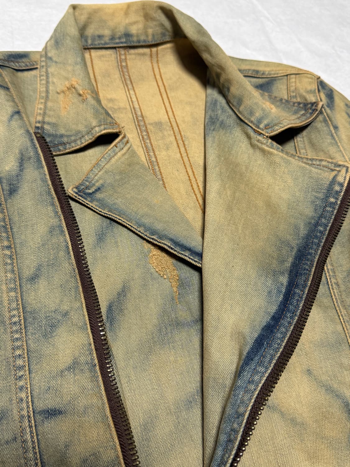 vintage diagonal washing jacket 상품이미지3