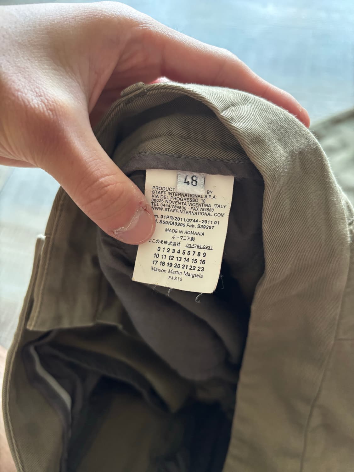 [48] 마틴 마르지엘라 코튼 치노 팬츠 상품이미지4