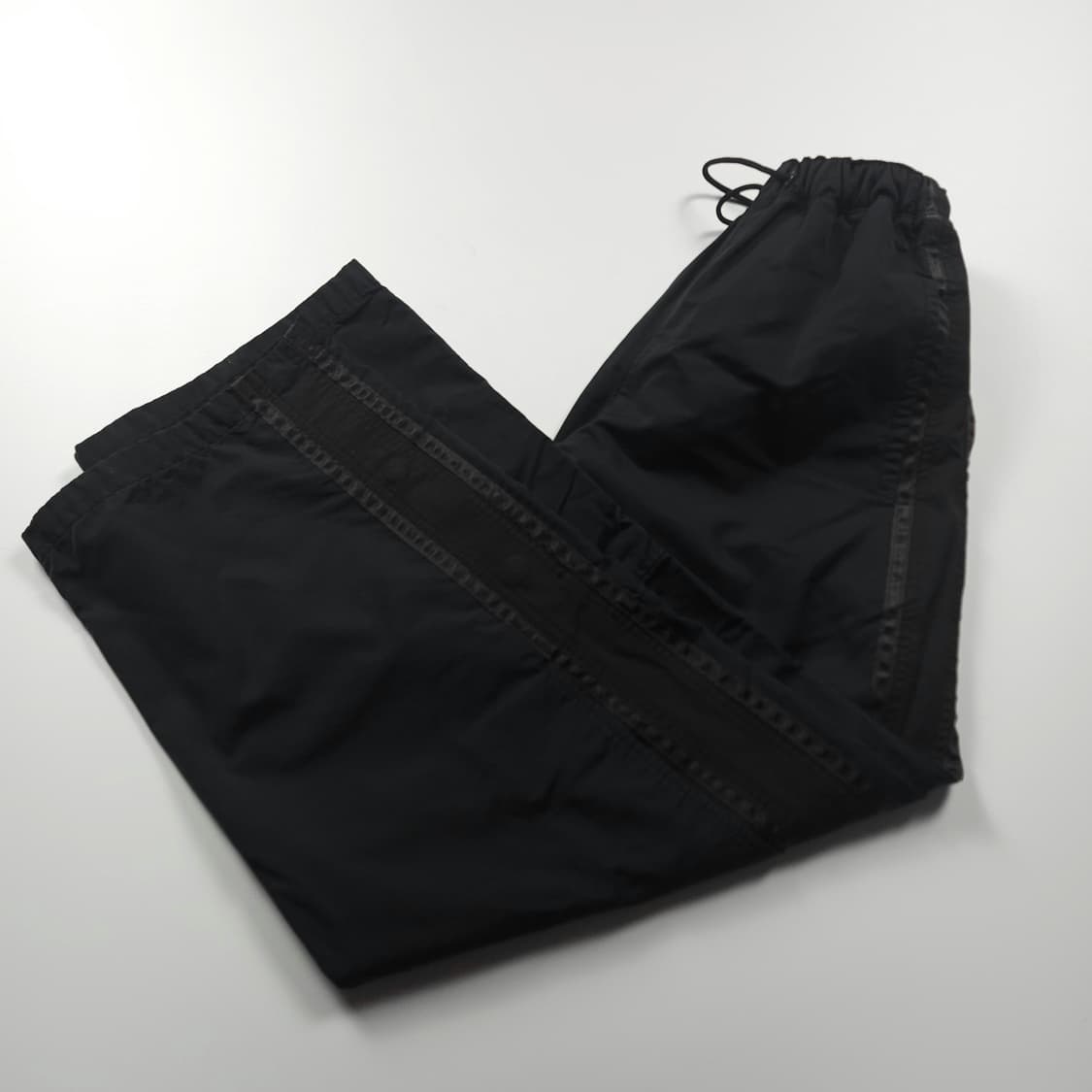 폴리테루 사이드 스냅 와이드 나일론 트랙팬츠 (M) 상품이미지1