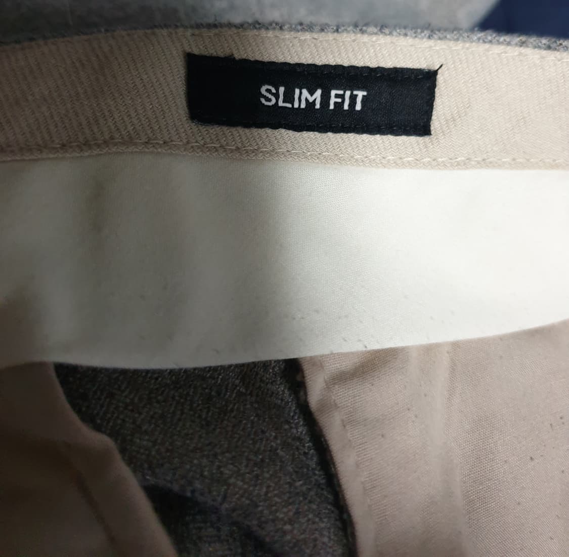 송지오 슬림 스트레치 미니멀 슬랙스 그레이 (32) 상품이미지3