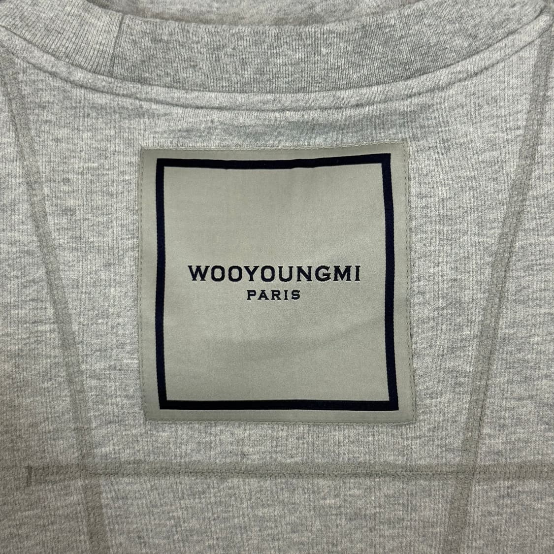 우영미 백로고 맨투맨 그레이 상품이미지2