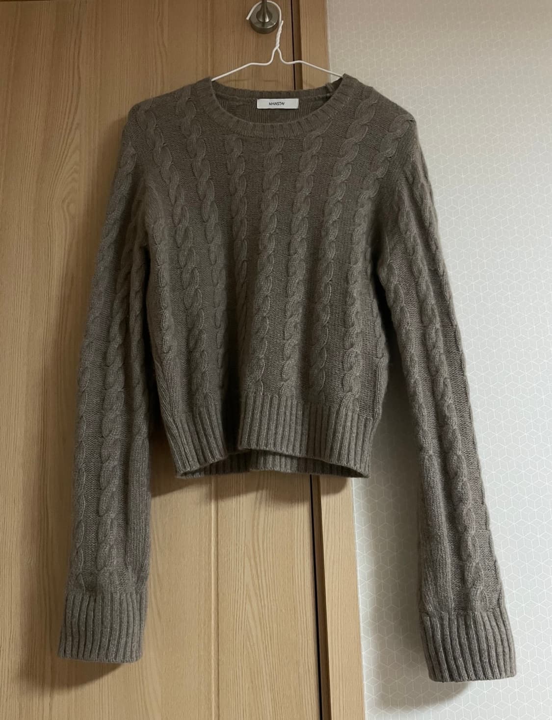 브라운 꽈배기니트 상품이미지2