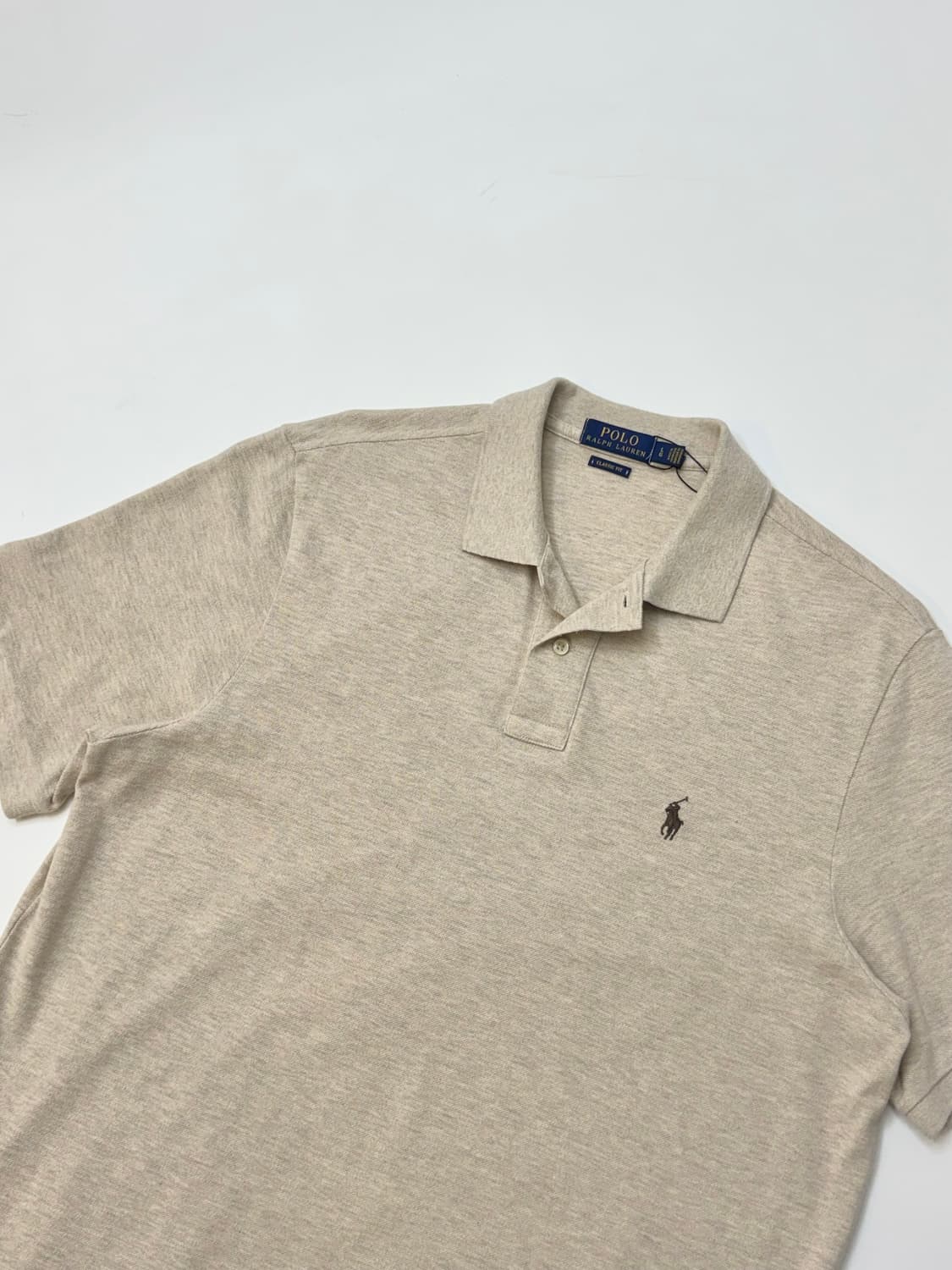 Polo 폴로 랄프로렌 오트밀컬러 카라티셔츠 상품이미지2