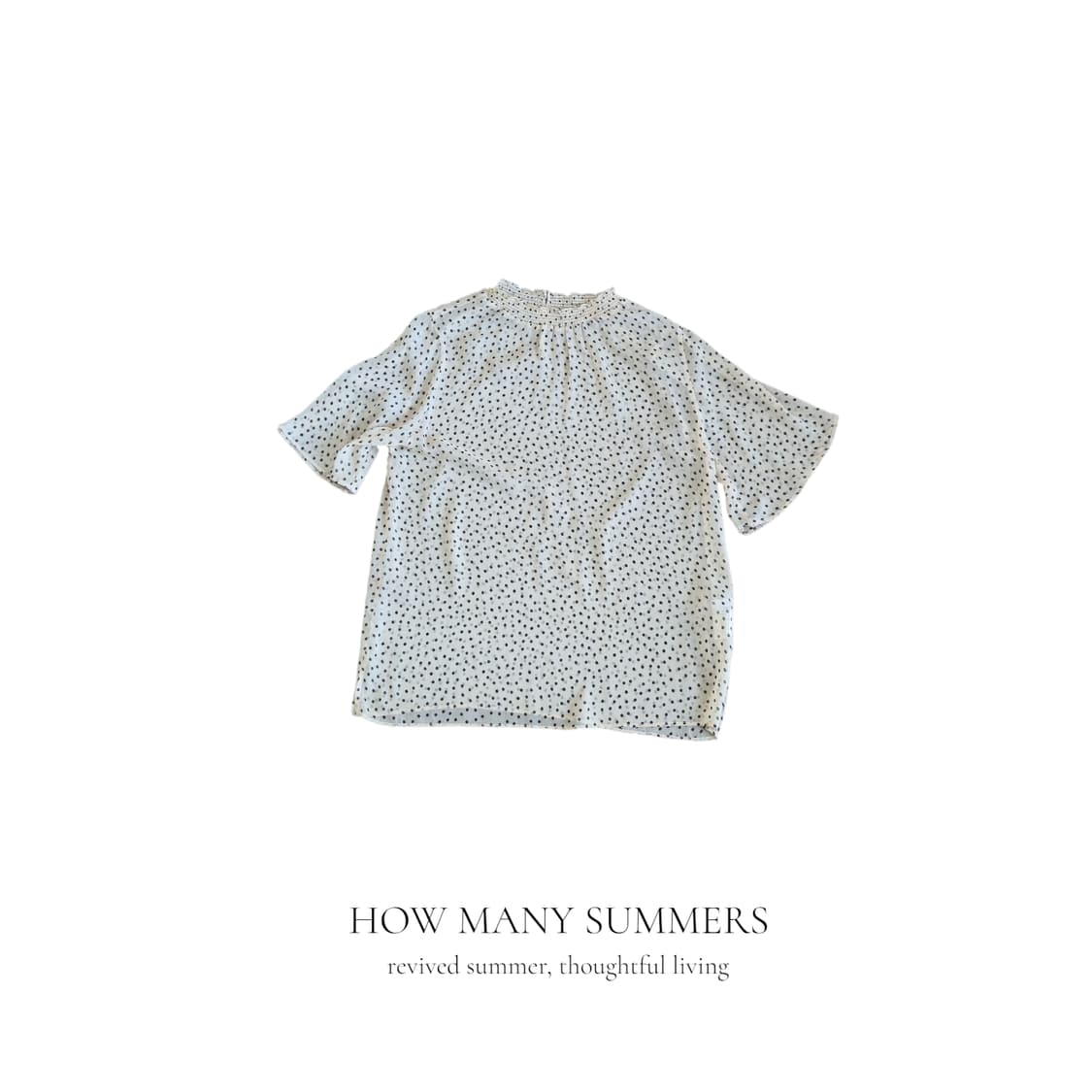 도트무늬 반팔 셔츠  상품이미지1