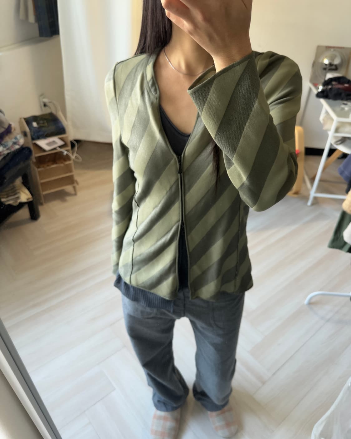 [Giorgio Armani] Striped Zip-Up Cardigan 상품이미지7