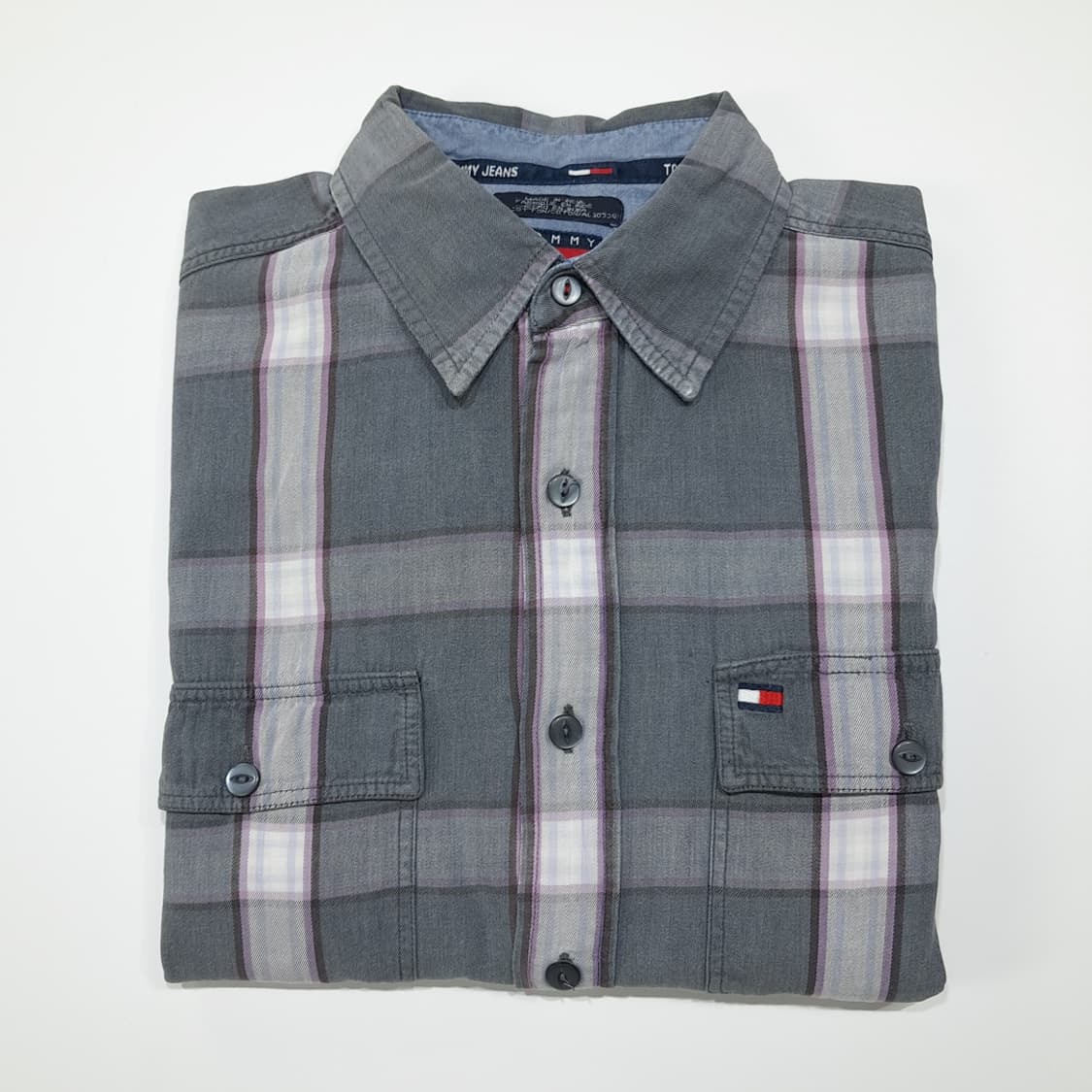 CL883 M 타미진스 90s 클래식 체크 더블포켓 셔츠 남방 상품이미지7
