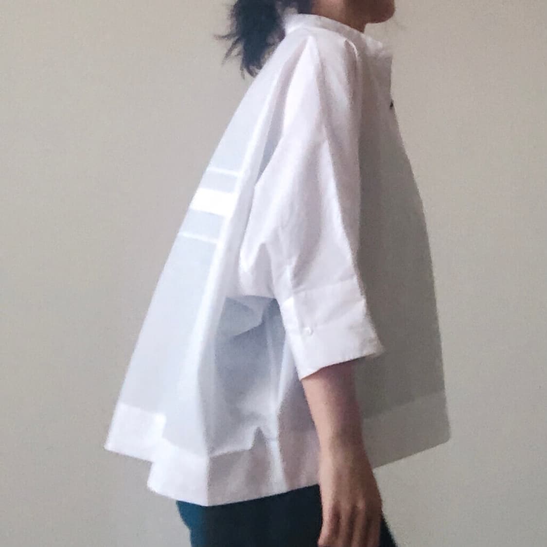 (여성S)유니클로+J 수피마코튼 돌먼 7부 슬리브 셔츠 no 상품이미지9