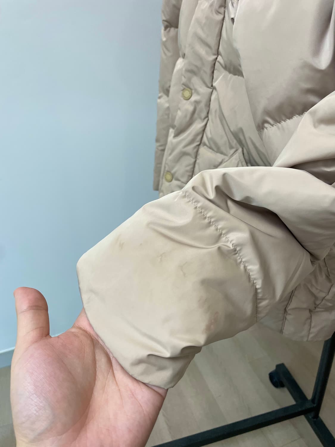 (100) 쉐비뇽 배색 덕다운 패딩 자켓 상품이미지7