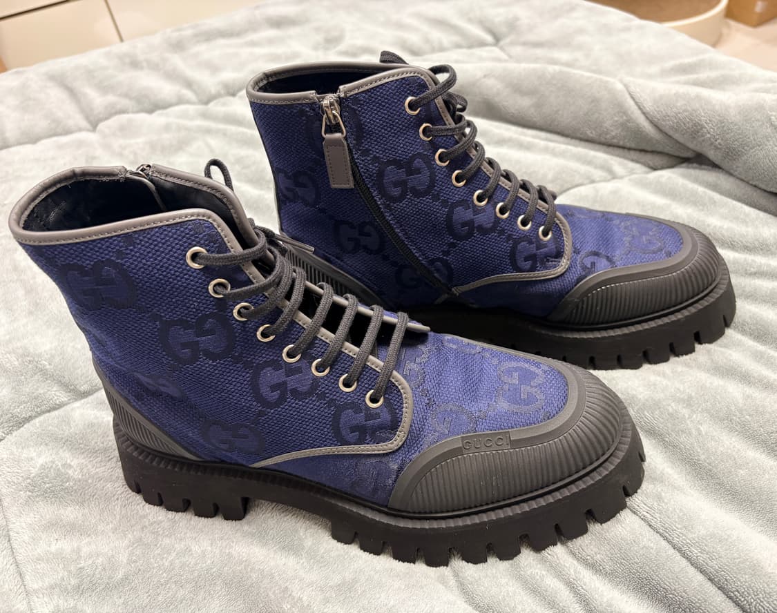 구찌 레이스업 남성부츠 9.5사이즈 상품이미지4