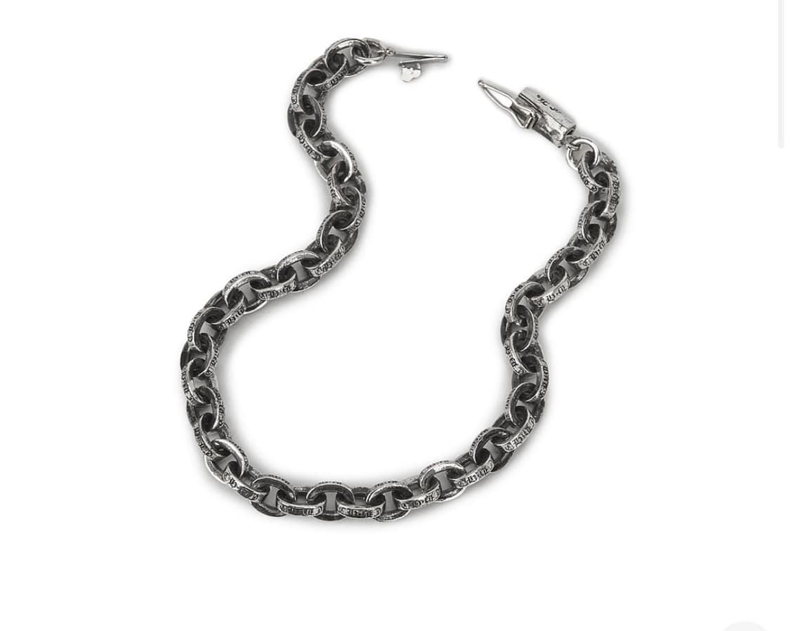 크롬하츠 페이퍼 체인 브레이슬릿 실버 상품이미지1