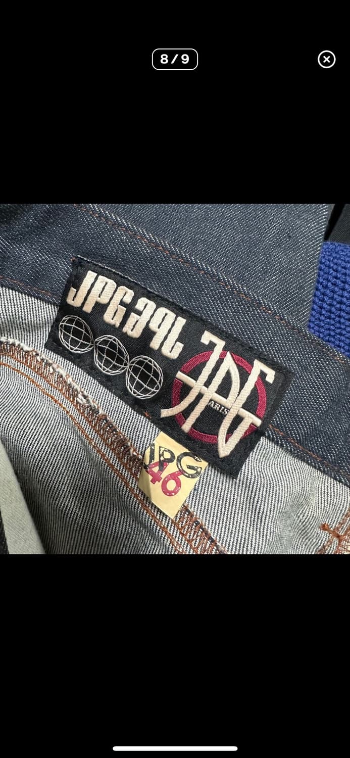 장폴고티에 레드스티치 생지 페인팅진 상품이미지8