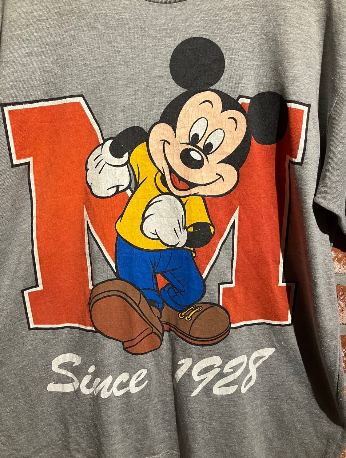 90s USA 빈티지 미키마우스 반팔 티셔츠 상품이미지3
