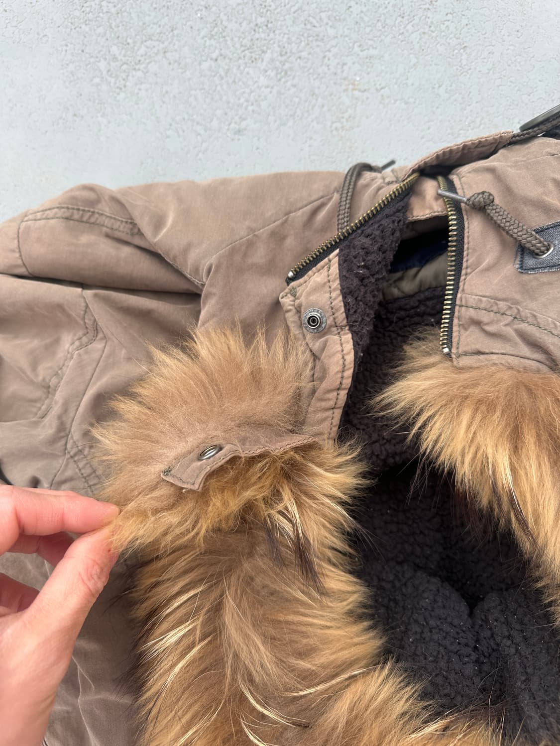 Japanese y2k Fur Jacket  /  N-2B 상품이미지6