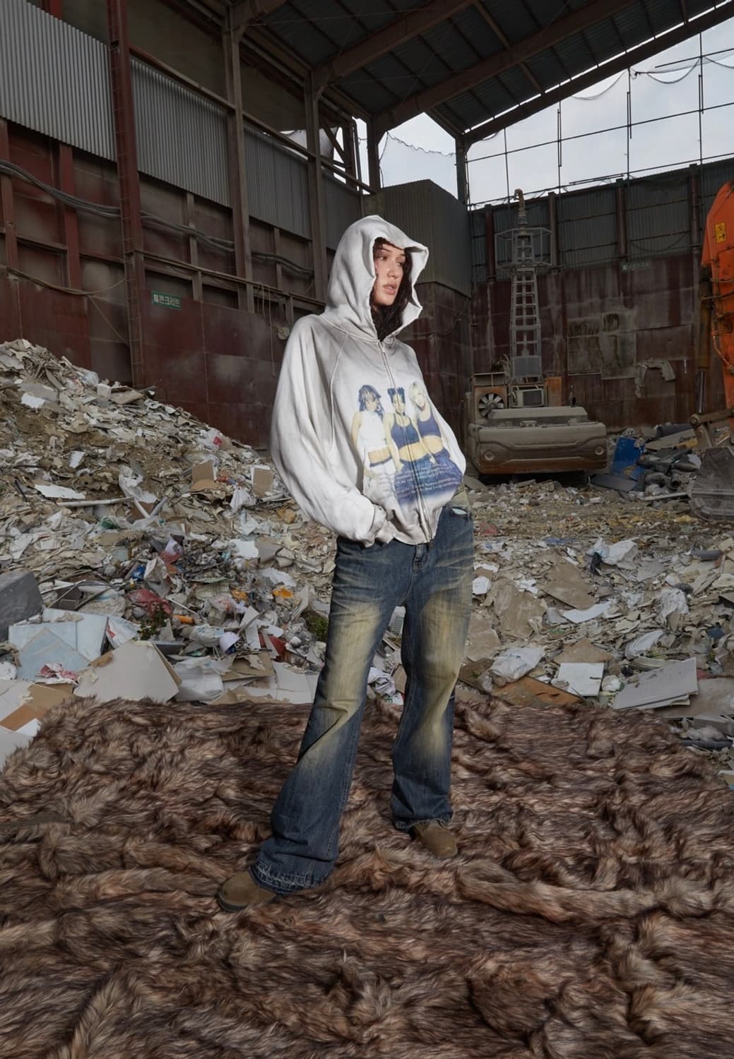 파코서플라이 dolly dirty zip up hoodie 상품이미지4