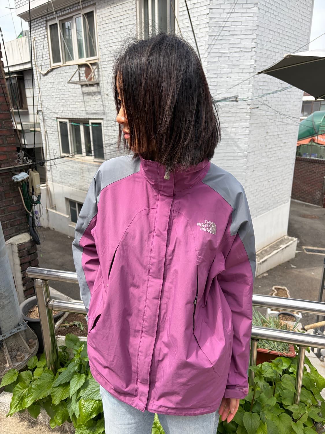 The North Face 퍼플 그레이 고어텍스 쉘 자켓 S  상품이미지2