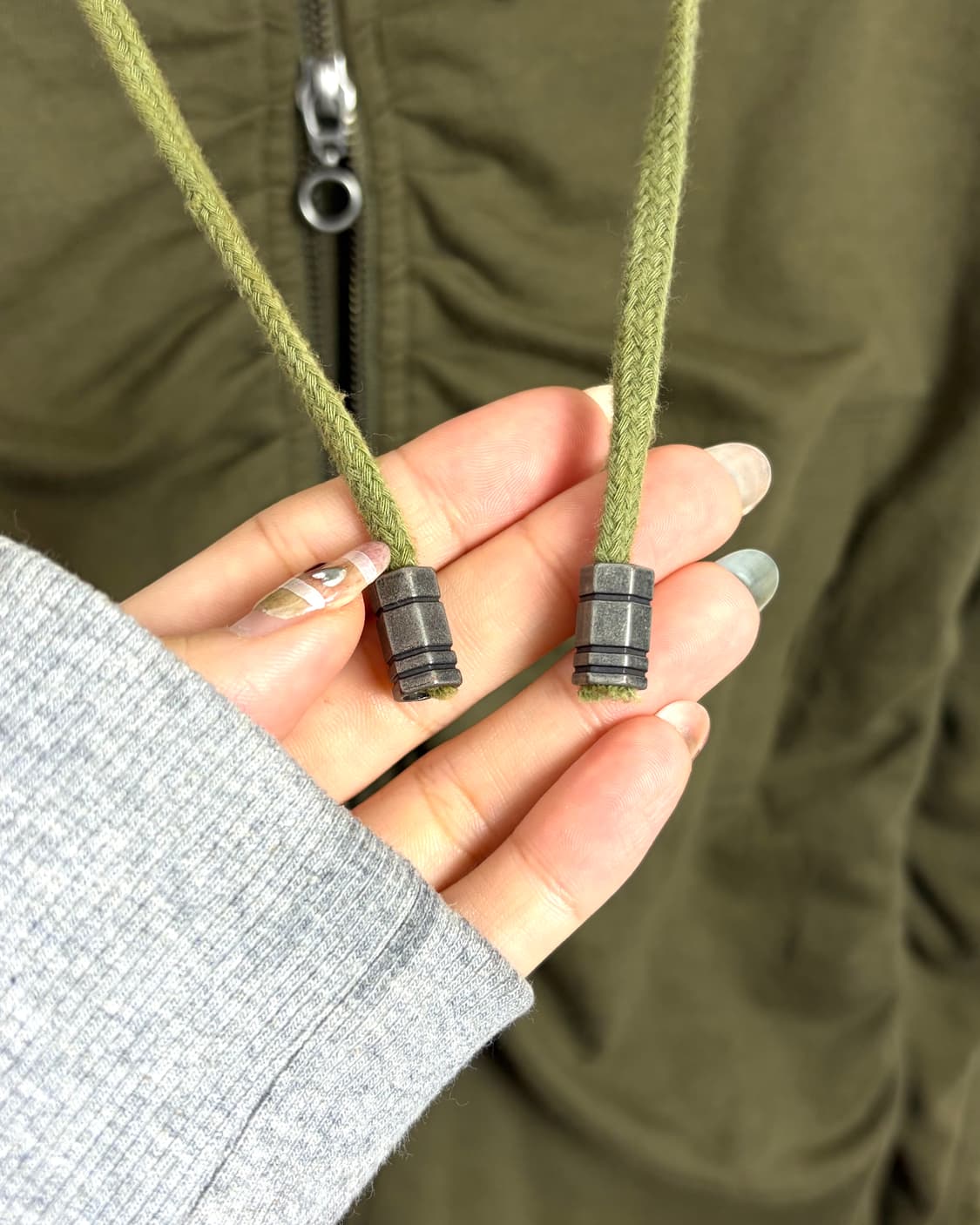 PUMPKIN Shirring High-neck Hooded Zip-Up 상품이미지5