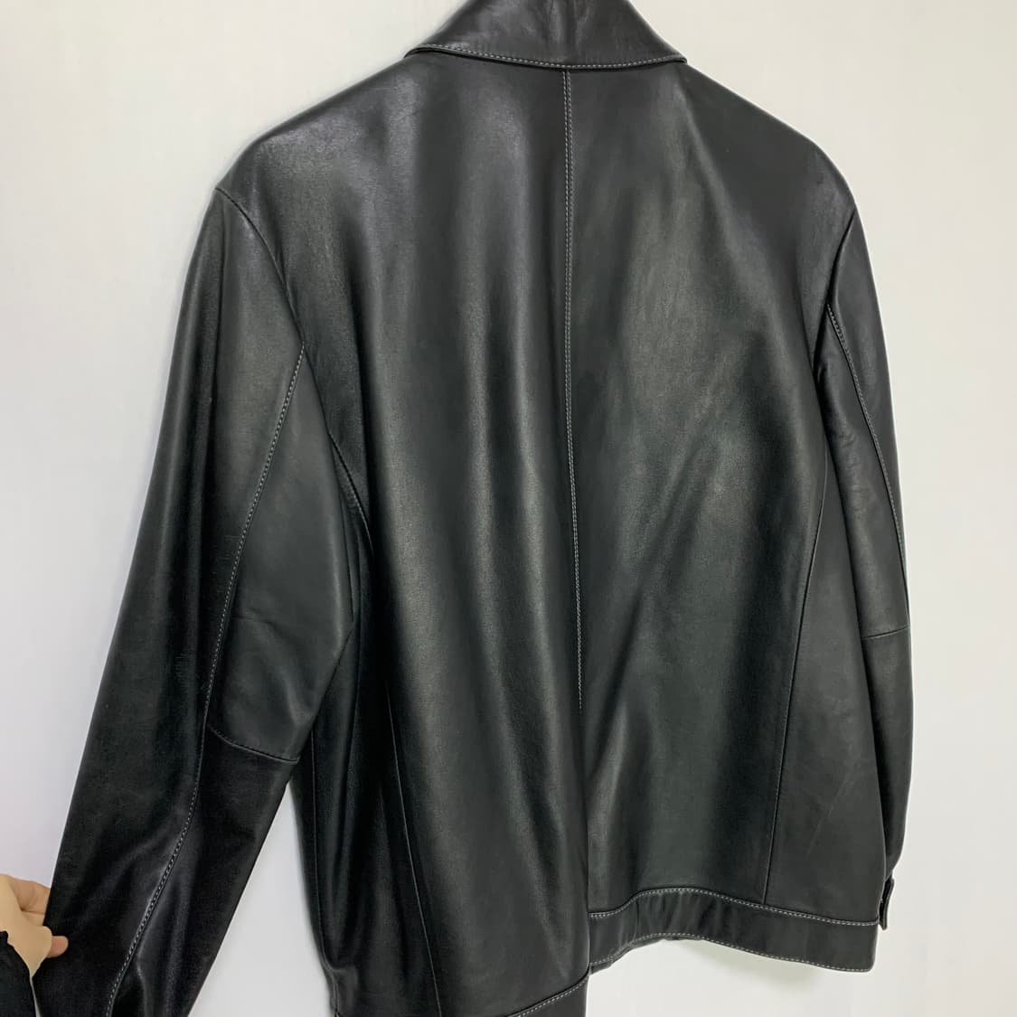 빈티지 양가죽 리얼레더 자켓 남성 집업 100 사이즈 상품이미지5