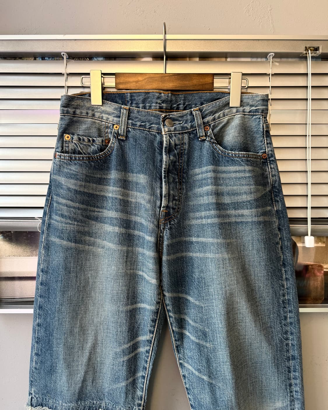 Levi's 501 00s washed denim pants 상품이미지2