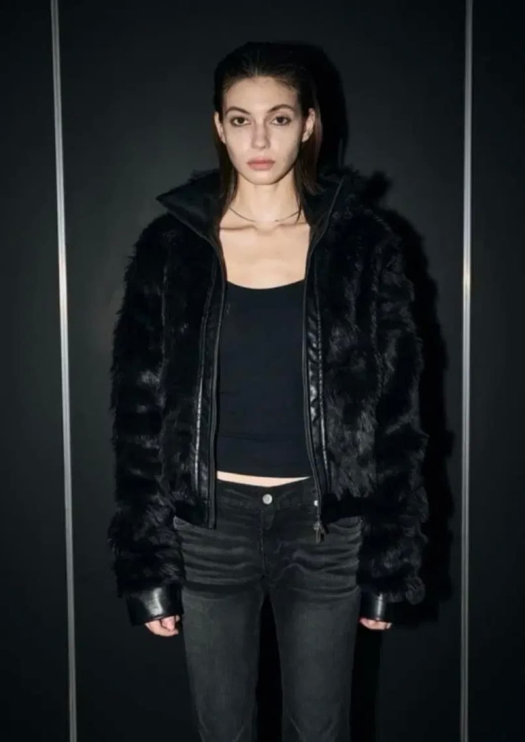 보헤미안서울 하이넥 투웨이 퍼자켓 상품이미지1