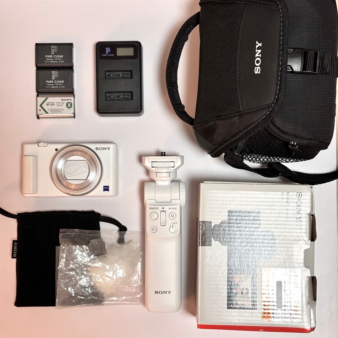 소니 ZV-1 화이트 카메라(풀구성) +호환배터리2개, 2구충전기 상품이미지1