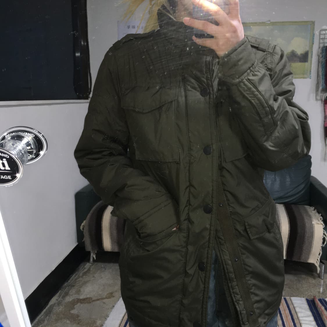 투티/0238 아베크롬비 앤 피치 뉴욕 경량 자켓 카키 상품이미지2