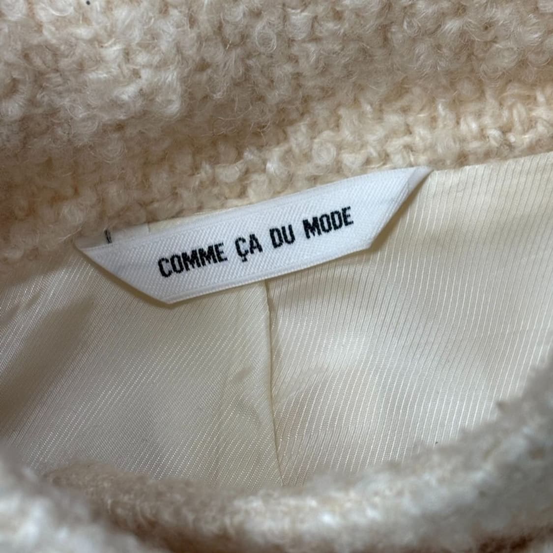 꼼사드모드 하이넥 트위드 코트 V0528 상품이미지6