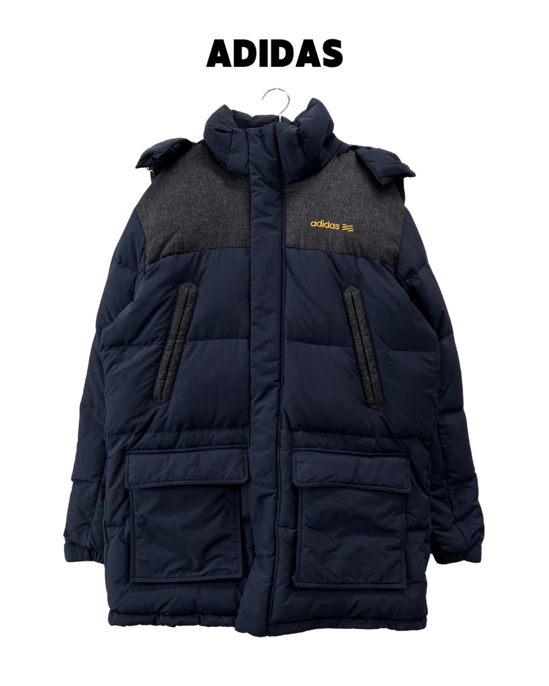 아디다스 골프 덕다운 패딩 자켓 네이비 상품이미지1