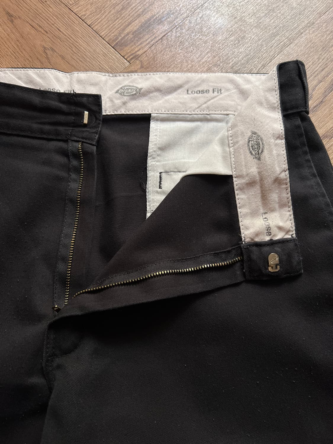 [34]디키즈 USA 블랙 더블니 워크 팬츠 상품이미지3