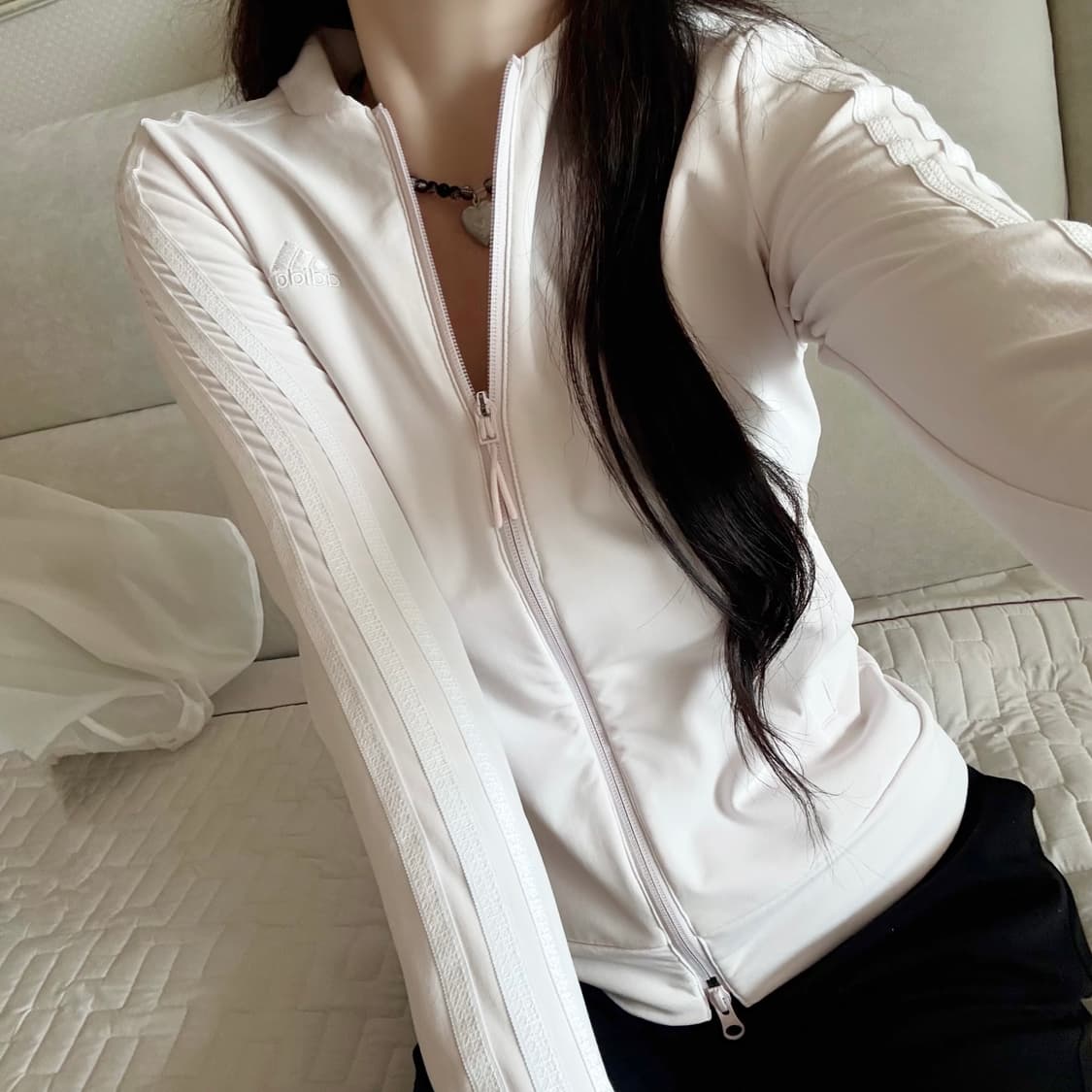 아디다스 딸기우유 연핑크 투웨이 져지 상품이미지2
