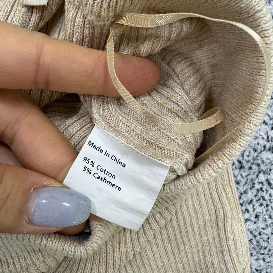 실측 캐시미어 플레어 부츠컷 바지 레깅스 0317J 상품이미지3