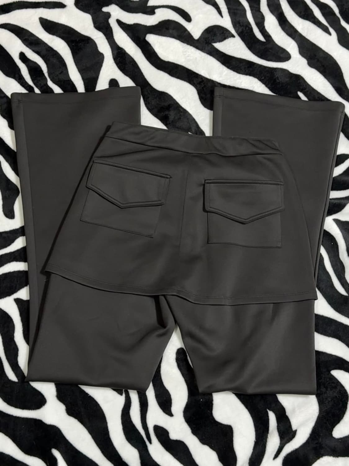 헬레네파리스 레이어드 스커트 부츠컷 팬츠 상품이미지8