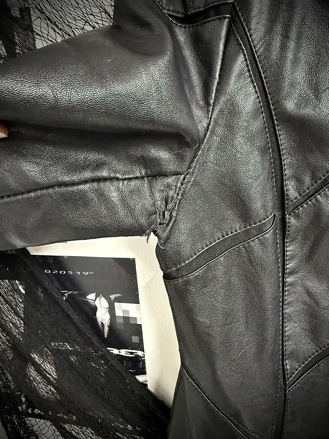 00s rockchic mood leather jacket 상품이미지5