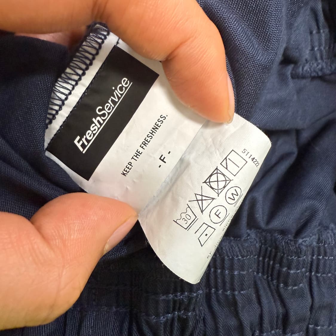 프레시서비스 코퍼레이트 이지팬츠 네이비 Free 상품이미지5