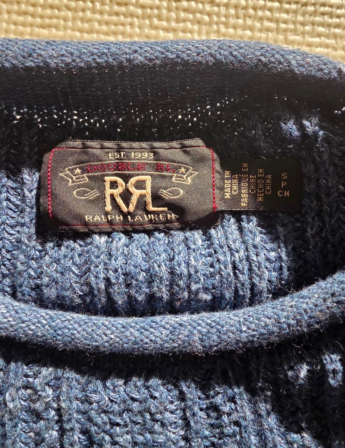 RRL 더블알엘 코튼 롤넥 린넨 스웨터 니트 S 상품이미지7