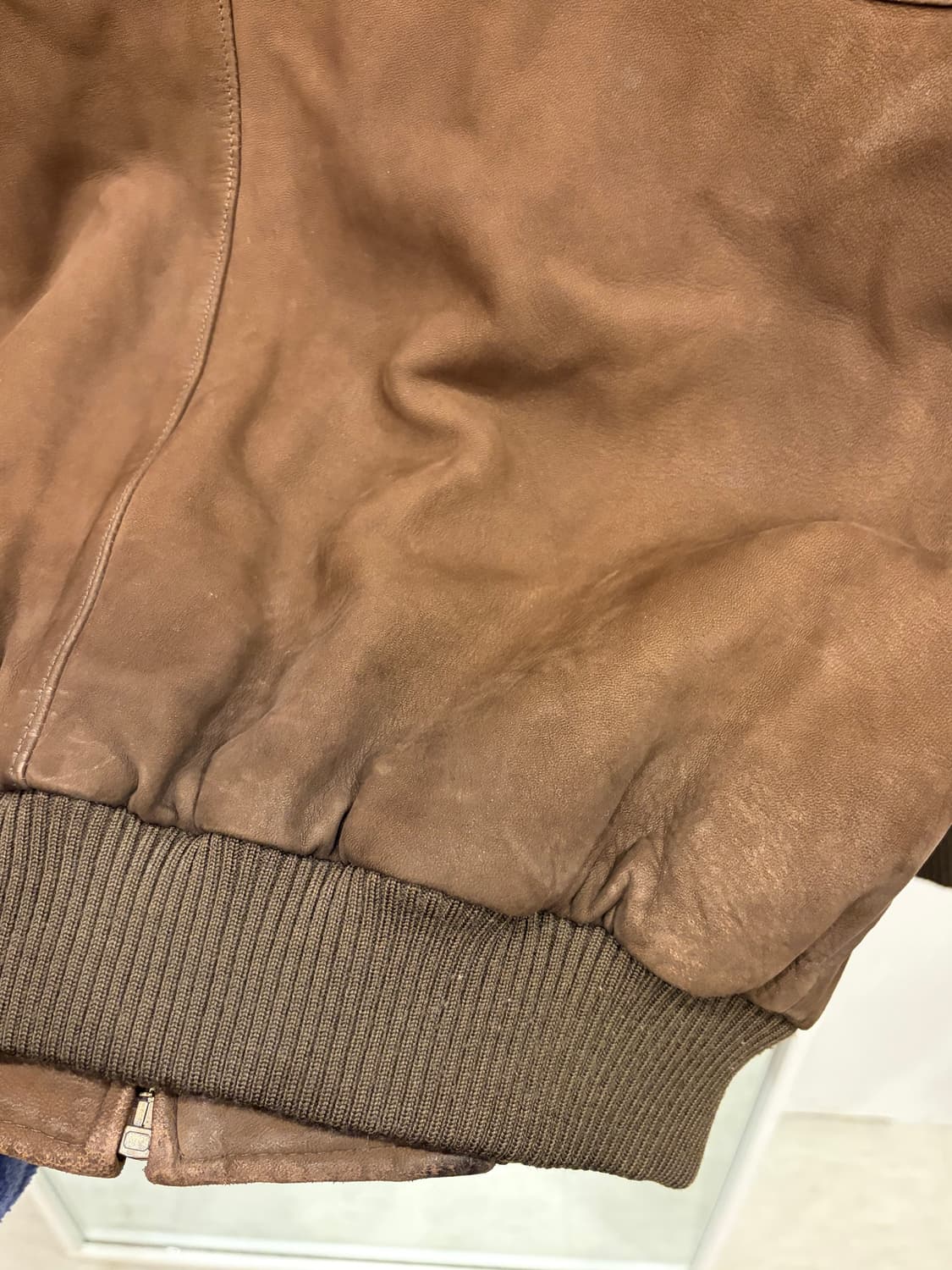 90s Lacoste 라코스테 스웨이드 봄버 자켓 상품이미지5