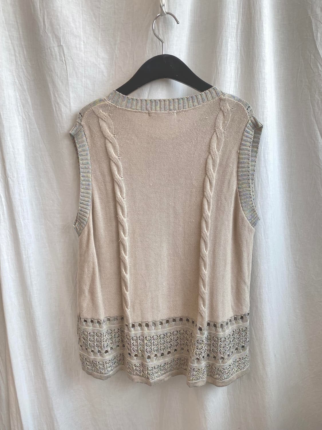 면혼방 베스트 니트가디건(L) 상품이미지3